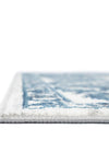 Charleston Elegance Collection Area Rug -  Seaport (White Blue) Runner White Blue  lifestyle 40