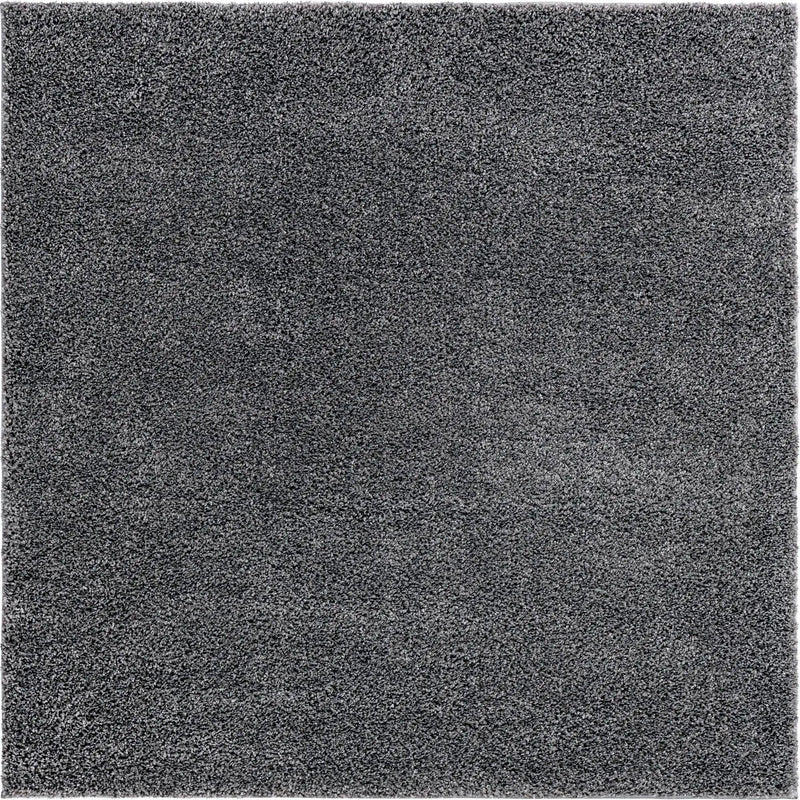 Cozy Comfort Shag Collection Area Rug - Haven (Pebble Gray) Square Pebble Gray  lifestyle 7