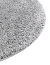 Cozy Comfort Shag Collection Area Rug - Haven (Pebble Gray) Round Pebble Gray  lifestyle 30