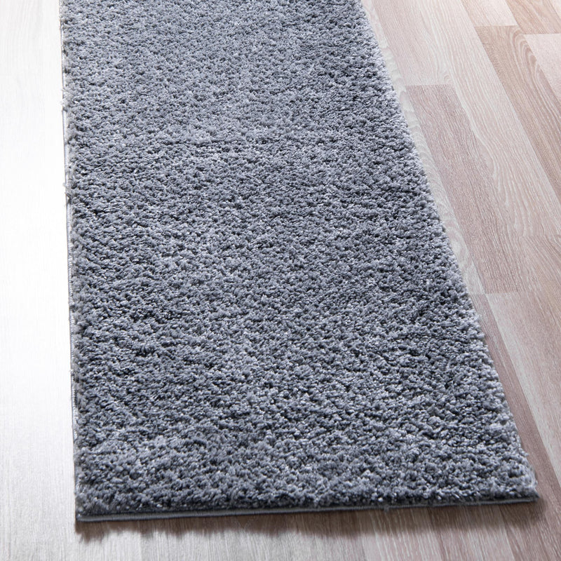 Cozy Comfort Shag Collection Area Rug - Haven (Pebble Gray) Runner Pebble Gray  lifestyle 12