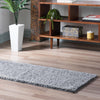 Cozy Comfort Shag Collection Area Rug - Haven (Pebble Gray) Runner Pebble Gray  lifestyle 15