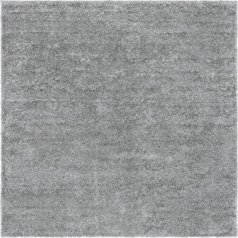 Cozy Comfort Shag Collection Area Rug - Haven (Cloud Gray) Square Cloud Gray  lifestyle 7