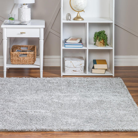 Cozy Comfort Shag Collection Area Rug - Haven (Cloud Gray)