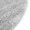 Cozy Comfort Shag Collection Area Rug - Haven (Cloud Gray) Round Cloud Gray  lifestyle 25