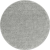 Cozy Comfort Shag Collection Area Rug - Haven (Cloud Gray) Round Cloud Gray  lifestyle 8