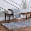 Cozy Comfort Shag Collection Area Rug - Haven (Cloud Gray) Runner Cloud Gray  lifestyle 15