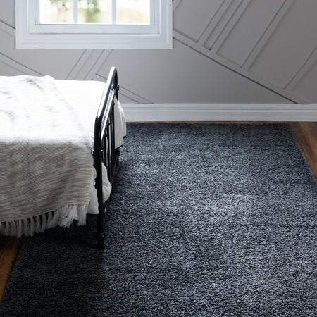 Cozy Comfort Shag Collection Area Rug - Haven (Smoke Gray)