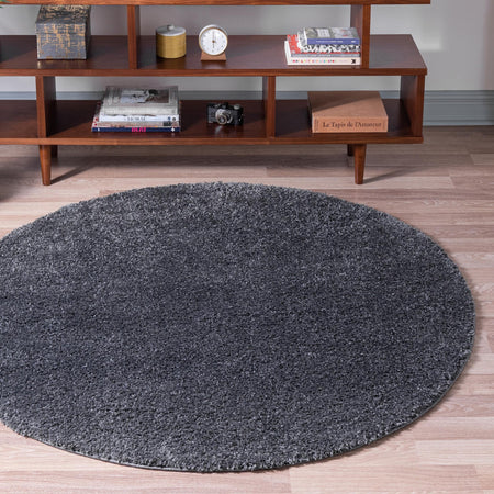 Cozy Comfort Shag Collection Area Rug - Haven (Smoke Gray)