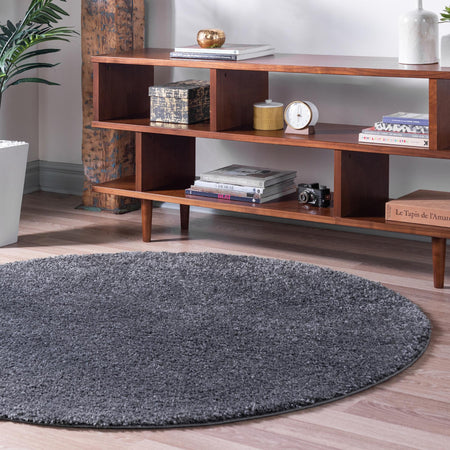 Cozy Comfort Shag Collection Area Rug - Haven (Smoke Gray)