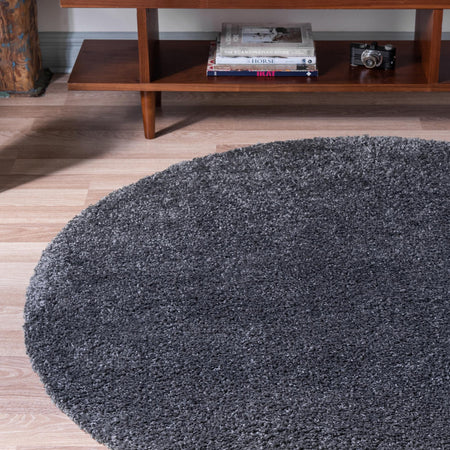 Cozy Comfort Shag Collection Area Rug - Haven (Smoke Gray)