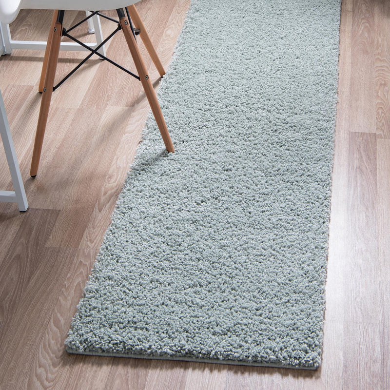 Cozy Comfort Shag Collection Area Rug - Haven (Sage Green) Runner Sage Green  lifestyle 21