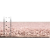 Cozy Comfort Shag Collection Area Rug - Haven (Pink) Rectangle Pink  lifestyle 5