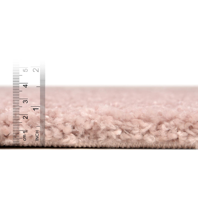 Cozy Comfort Shag Collection Area Rug - Haven (Pink) Rectangle Pink  lifestyle 5