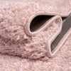 Cozy Comfort Shag Collection Area Rug - Haven (Pink) Rectangle Pink  lifestyle 13