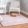 Cozy Comfort Shag Collection Area Rug - Haven (Pink) Square Pink  lifestyle 25