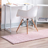 Cozy Comfort Shag Collection Area Rug - Haven (Pink) Runner Pink  lifestyle 24