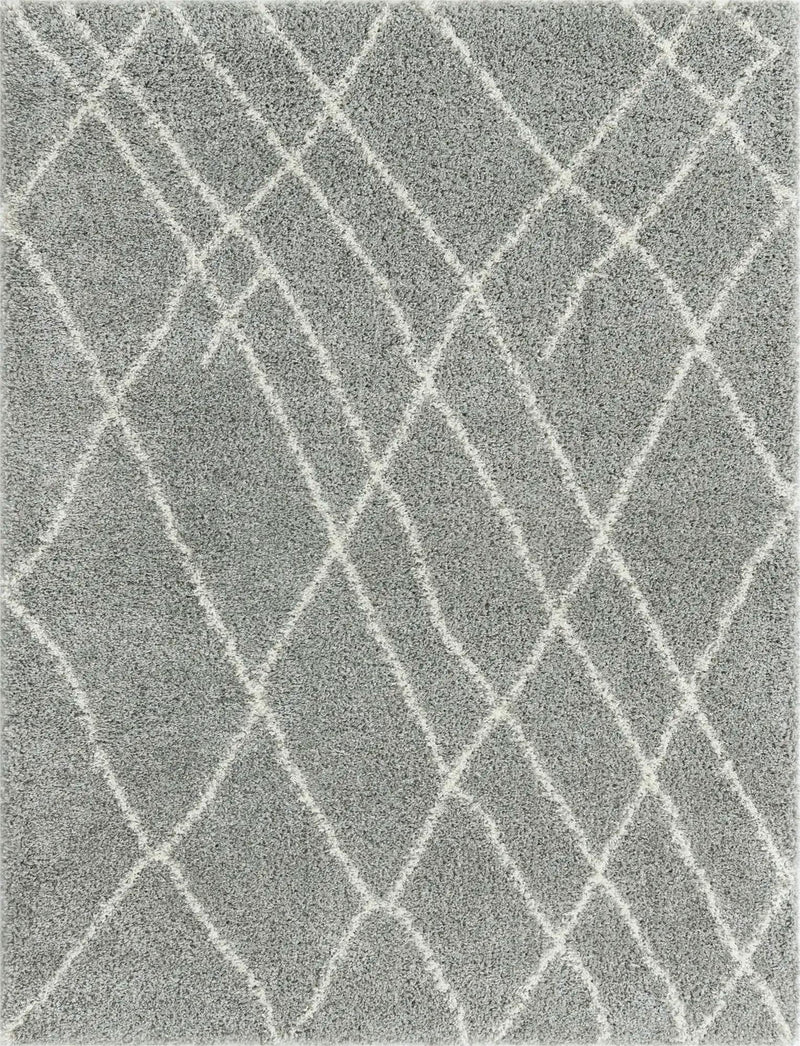 Cozy Haven Shag Collection Area Rug - Serenity (Cloud Gray) Rectangle Cloud Gray  lifestyle 2