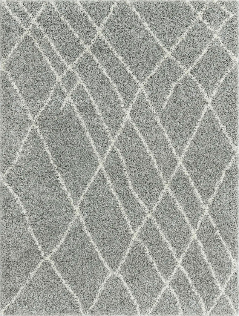 Cozy Haven Shag Collection Area Rug - Serenity (Cloud Gray) Rectangle Cloud Gray Main