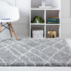 Cozy Haven Shag Collection Area Rug - Serenity (Cloud Gray) Square Cloud Gray  lifestyle 19