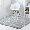 Cozy Haven Shag Collection Area Rug - Serenity (Cloud Gray) Square Cloud Gray  lifestyle 25