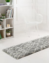 Cozy Haven Shag Collection Area Rug - Serenity (Cloud Gray) Runner Cloud Gray  lifestyle 24