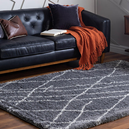 Cozy Haven Shag Collection Area Rug - Serenity (Pebble Gray)