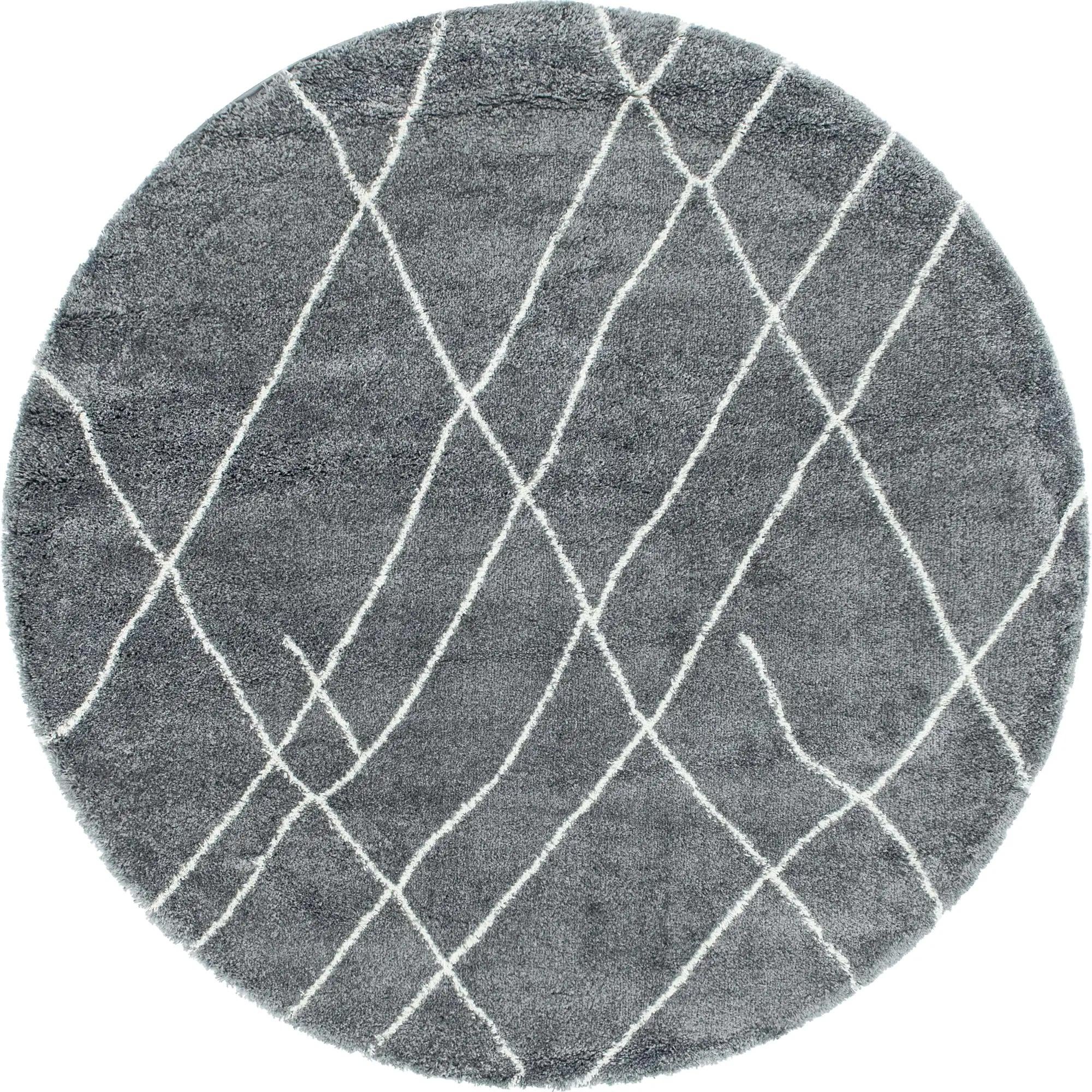 Cozy Haven Shag Collection Area Rug - Serenity (Pebble Gray)