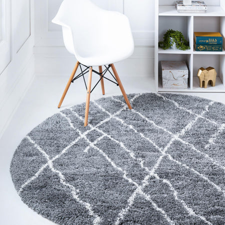 Cozy Haven Shag Collection Area Rug - Serenity (Pebble Gray)