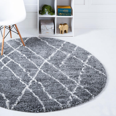 Cozy Haven Shag Collection Area Rug - Serenity (Pebble Gray)