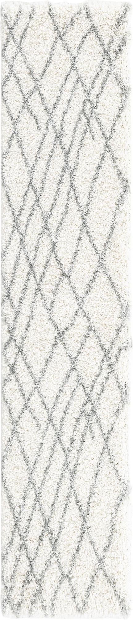 Cozy Haven Shag Collection Area Rug - Serenity (Ivory) Runner Ivory  lifestyle 22