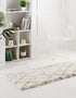 Cozy Haven Shag Collection Area Rug - Serenity (Ivory)