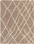 Cozy Haven Shag Collection Area Rug - Serenity (Khaki)