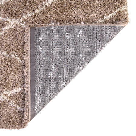 Cozy Haven Shag Collection Area Rug - Serenity (Khaki)