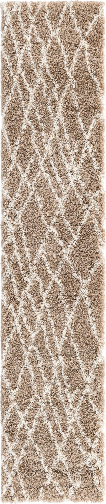 Cozy Haven Shag Collection Area Rug - Serenity (Khaki)