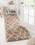 Cozy Haven Shag Collection Area Rug - Serenity (Khaki)