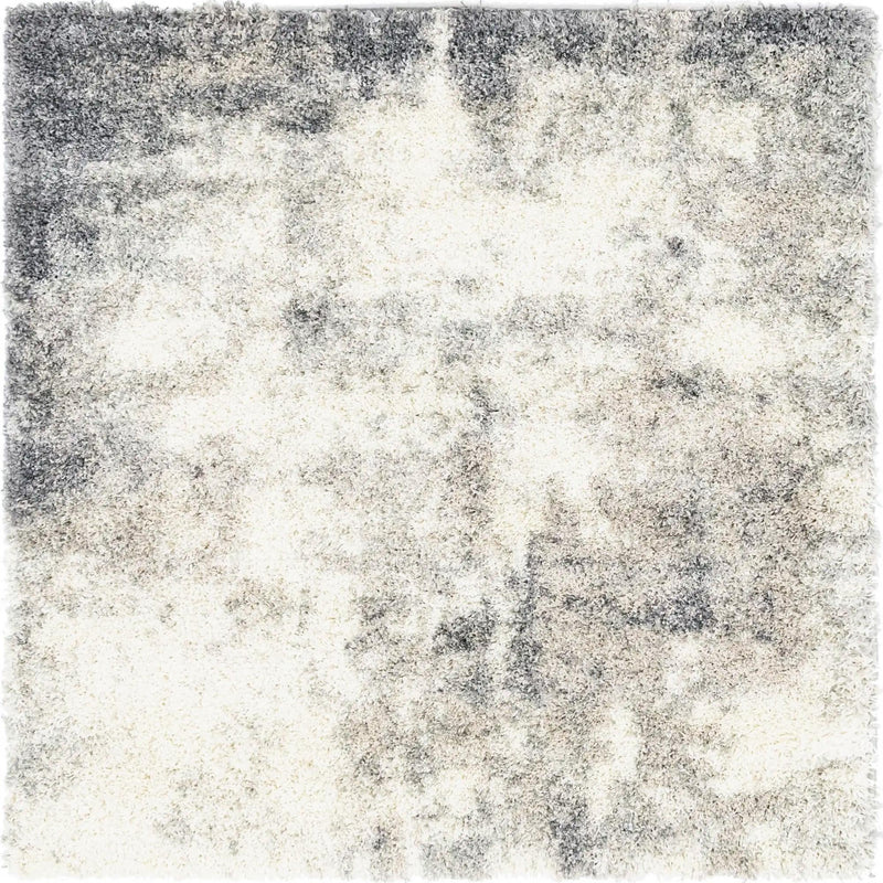 Cozy Haven Shag Collection Area Rug -  Tranquility (Pebble Gray) Square Pebble Gray  lifestyle 16