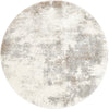 Cozy Haven Shag Collection Area Rug -  Tranquility (Pebble Gray) Round Pebble Gray  lifestyle 17