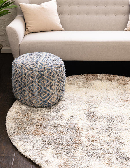 Cozy Haven Shag Collection Area Rug -  Tranquility (Khaki)