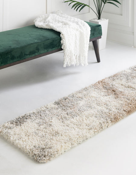 Cozy Haven Shag Collection Area Rug -  Tranquility (Khaki)