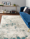 Cozy Haven Shag Collection Area Rug -  Tranquility (Sage Green) Rectangle Sage Green  lifestyle 3