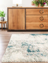 Cozy Haven Shag Collection Area Rug -  Tranquility (Sage Green) Square Sage Green  lifestyle 29