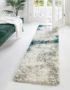 Cozy Haven Shag Collection Area Rug -  Tranquility (Sage Green) Runner Sage Green  lifestyle 19