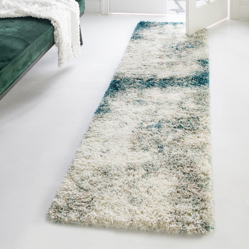 Cozy Haven Shag Collection Area Rug -  Tranquility (Sage Green) Runner Sage Green  lifestyle 54