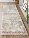 Cozy Haven Shag Collection Area Rug -  Tranquility (Pink) Runner Pink  lifestyle 20