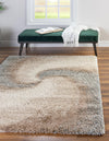 Cozy Haven Shag Collection Area Rug -  Oasis Rectangle Khaki  lifestyle 8