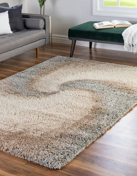 Cozy Haven Shag Collection Area Rug -  Oasis