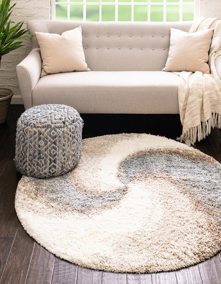 Cozy Haven Shag Collection Area Rug -  Oasis