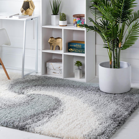 Cozy Haven Shag Collection Area Rug -  Oasis