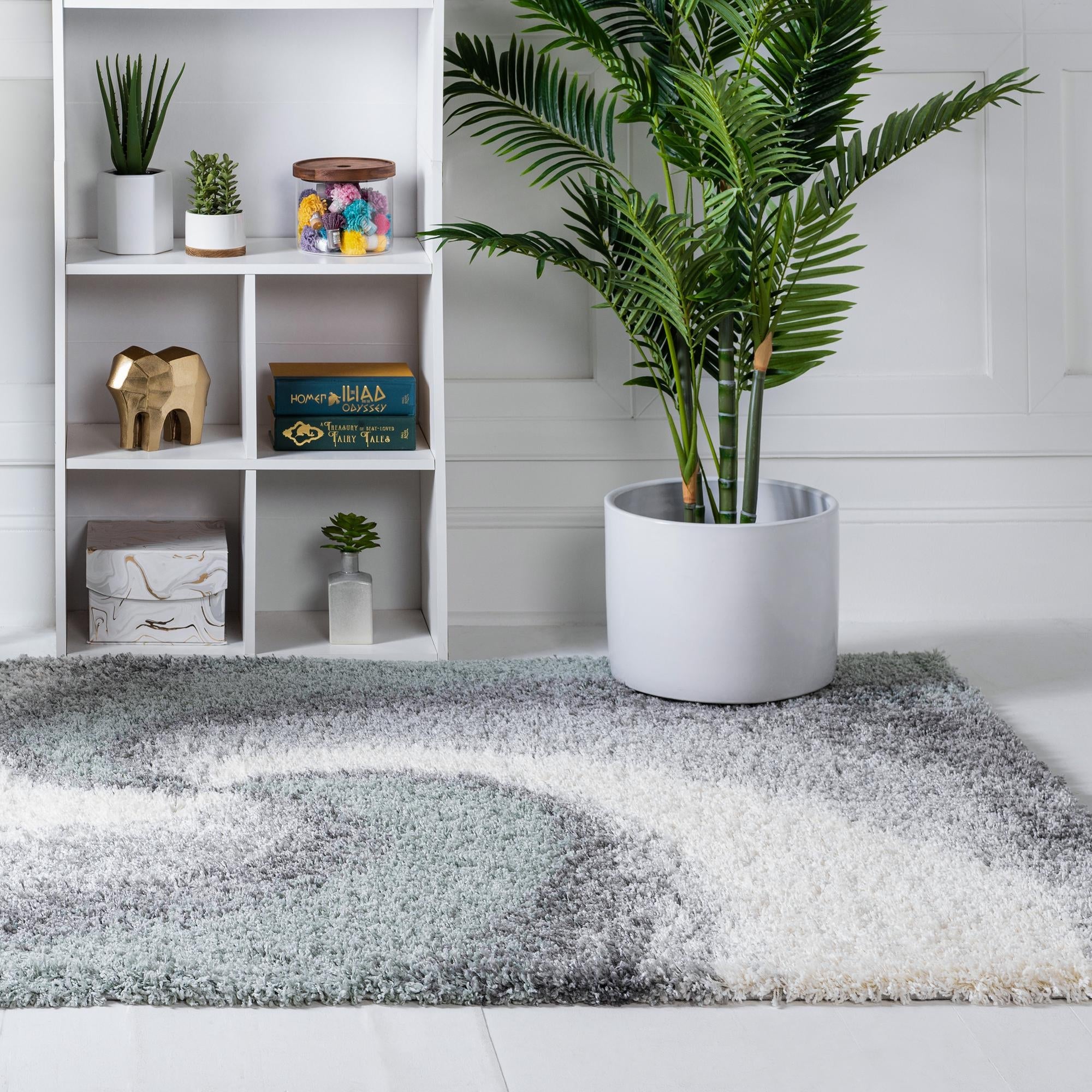 Cozy Haven Shag Collection Area Rug -  Oasis