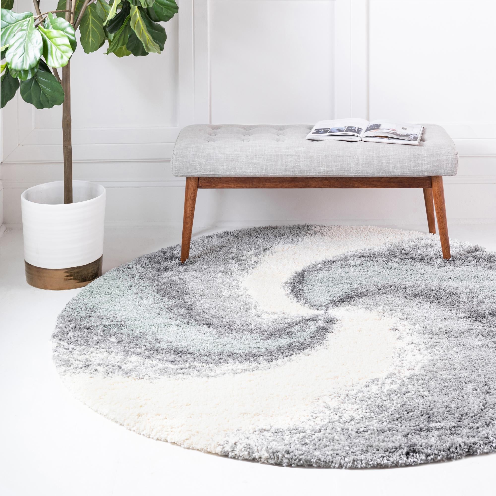 Cozy Haven Shag Collection Area Rug -  Oasis